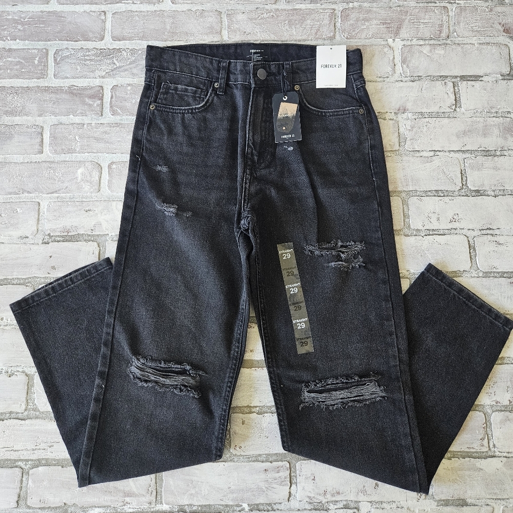 Forever 21 NWT Black Mom Jeans